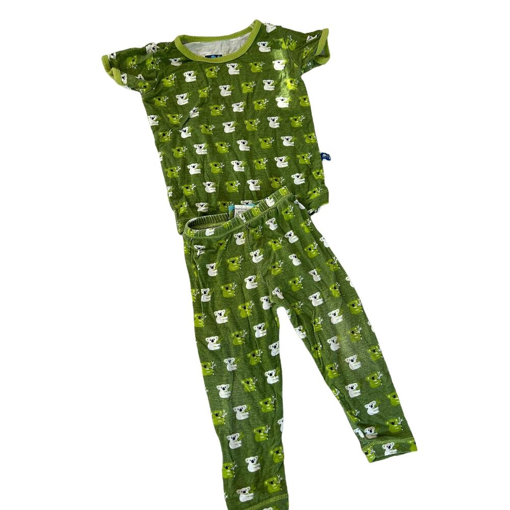 Kickee Pants Green Koala Pajamas size 6-12m